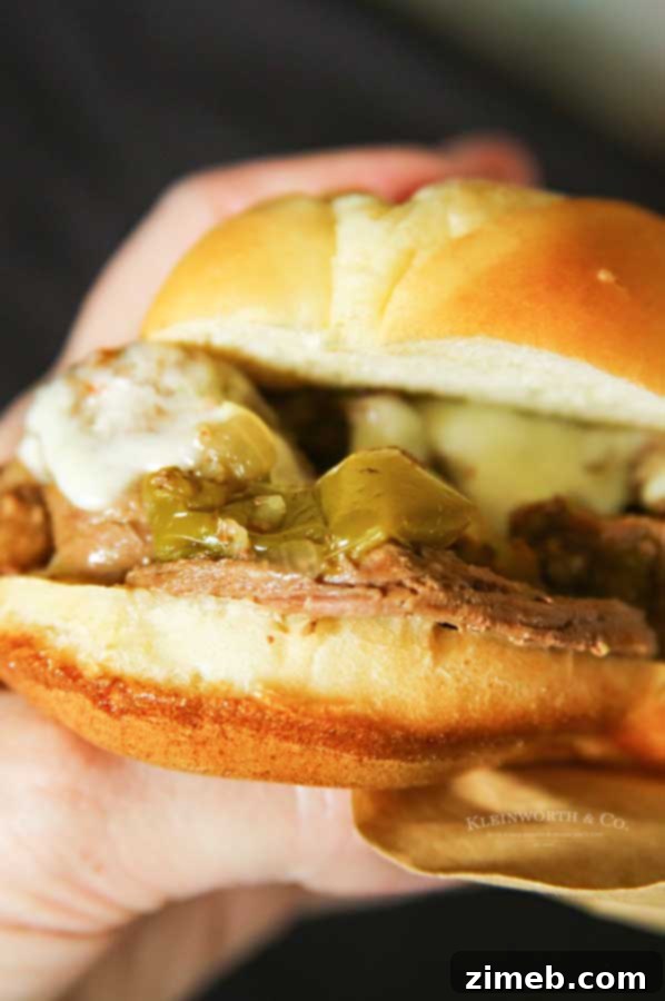 pressure cooker Instant Pot Philly Cheesesteak with perfectly melted cheese