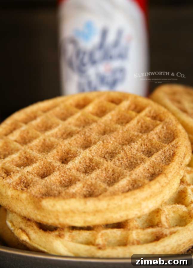 Effortless Cinnamon Sugar Waffles 4 dessert recipe - Easy Churro Waffles