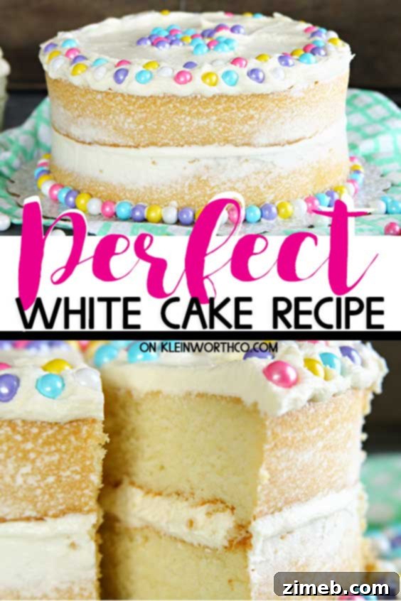 Classic White Cake Perfection 2 Perfect White Cake Recipe - Best White Cake Recipe