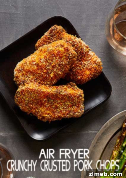 Air Fryer Panko Crusted Pork Chops