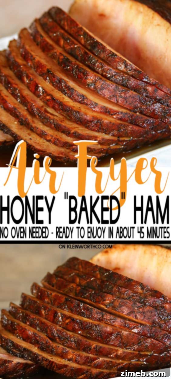 Honey Baked Ham in the Air Fryer 2 Air Fryer Honey Baked Ham