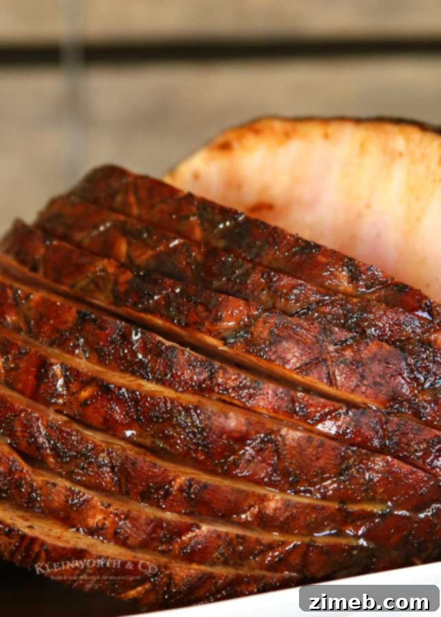 Honey Baked Ham in the Air Fryer 4 how to make Air Fryer Honey Baked Ham