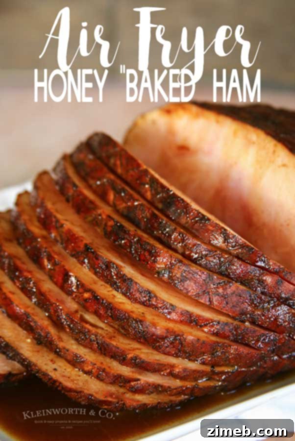 Honey Baked Ham in the Air Fryer 9 Air Fryer Honey Baked Ham