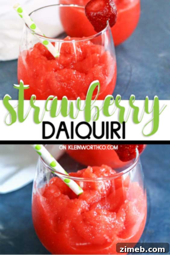 The ultimate frozen Strawberry Daiquiri recipe, perfect for summer gatherings.