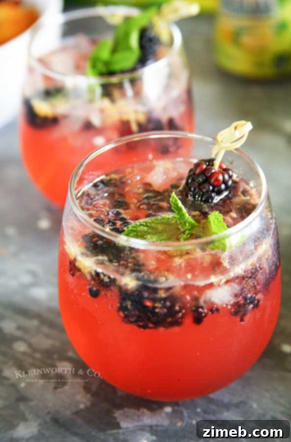 Sparkling Blackberry Lemonade recipe ingredients