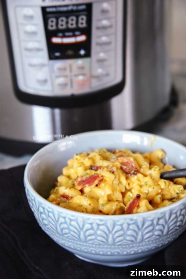 Instant Pot Bacon Mac Bliss 7 Easy Dinner Recipe - Instant Pot Bacon Mac and Cheese