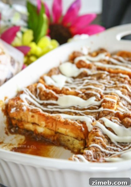 Cinnamon Roll French Toast Bake