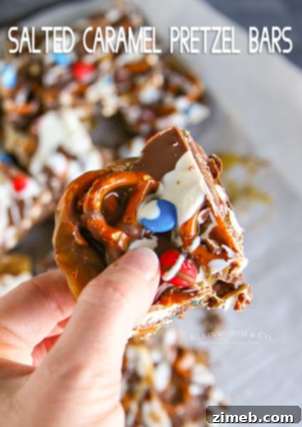 Salted Caramel Pretzel Bars