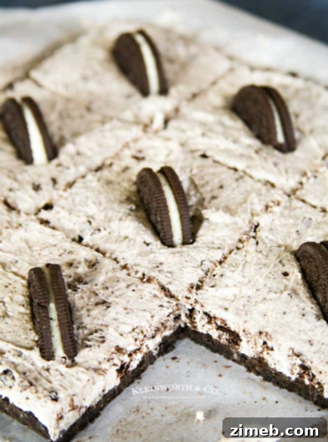 cheesecake bars - No-Bake Oreo Cheesecake