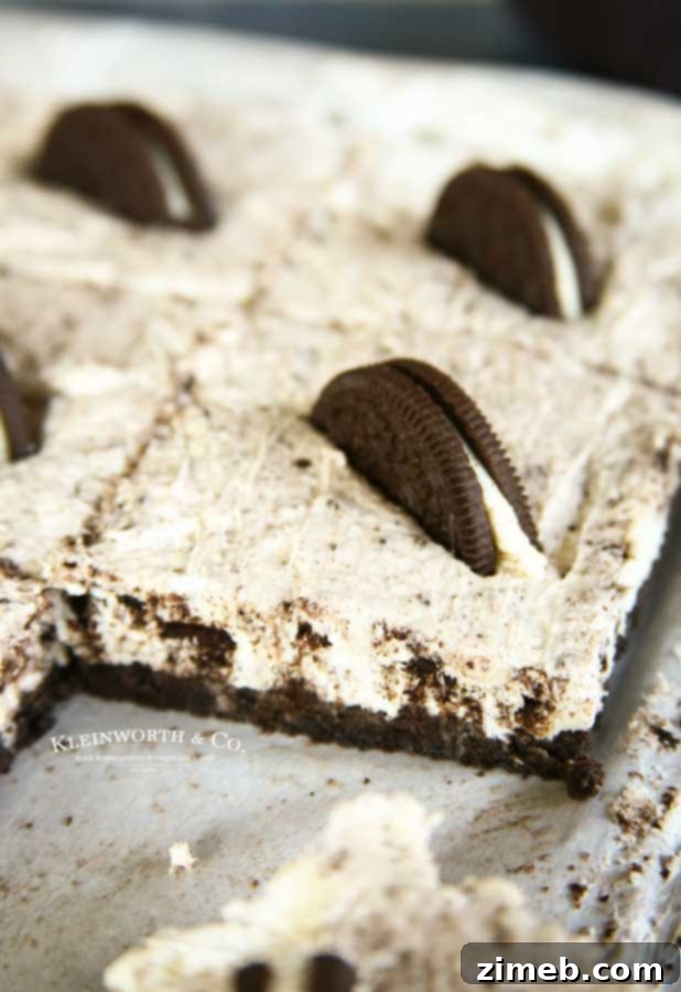 No-Bake Oreo Cheesecake bars