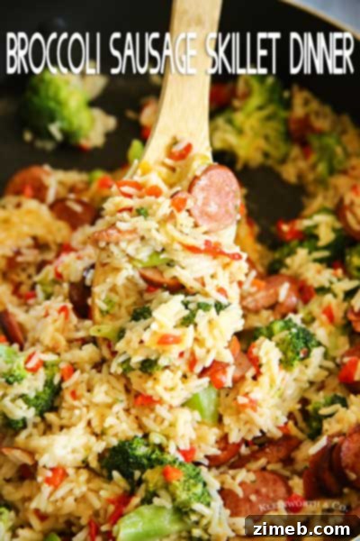 Sweet and Spicy Instant Pot Pork 14 Cheesy Broccoli Sausage Skillet Dinner