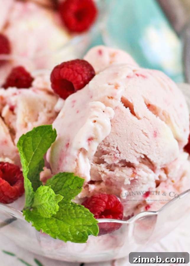 Dreamy Raspberry White Chocolate FroYo 3 Summer dessert recipe - Raspberry White Chocolate Frozen Yogurt is an easy frozen dessert recipe for cooling down