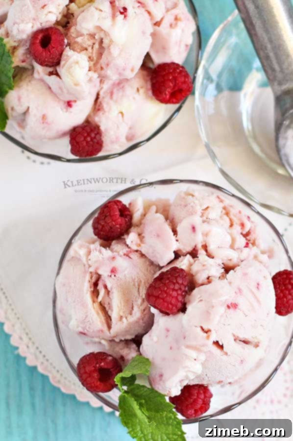 Dreamy Raspberry White Chocolate FroYo 5 Dessert recipe - Raspberry White Chocolate Frozen Yogurt with optional toppings