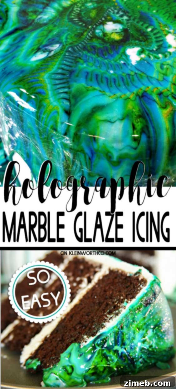 Simple Marbled Drip Glaze 2 Easy Marble Drip Icing - Simple Cake Decorating Technique