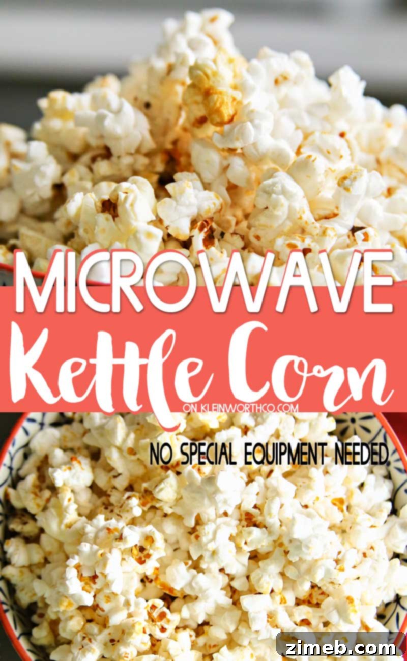 Stovetop Sweet & Salty Popcorn 2 Delicious homemade kettle corn made easily in the microwave