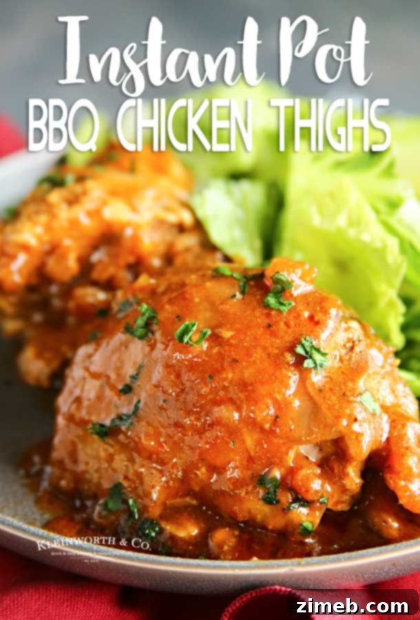 Sticky Instant Pot BBQ Chicken Thighs 19 Instant Pot BBQ Chicken Thighs