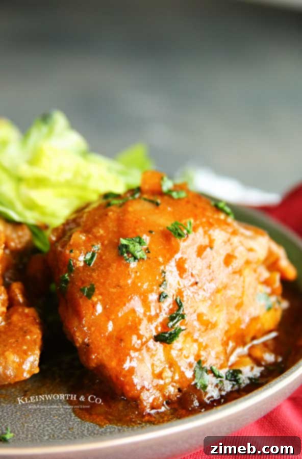 Sticky Instant Pot BBQ Chicken Thighs 6 how to make Instant Pot BBQ Chicken Thighs