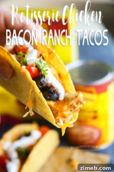 Sticky Instant Pot BBQ Chicken Thighs 9 Rotisserie Chicken Bacon Ranch Tacos