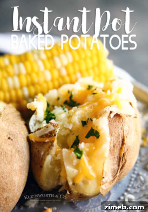 Fluffy Instant Pot Baked Potatoes 20 Serve up perfect Instant Pot Baked Potatoes with all your favorite fixings
