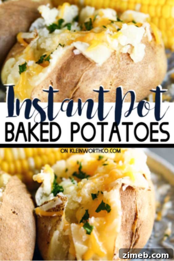 Fluffy Instant Pot Baked Potatoes 8 Instant Pot Baked Potatoes are the ultimate comfort food side
