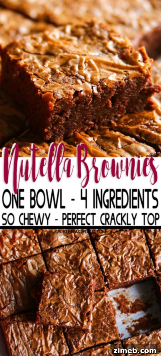 Ultimate Nutella Brownies 2 Nutella Brownie Recipe