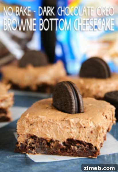 Ultimate Nutella Brownies 10 No-Bake Dark Chocolate Oreo Brownie Bottom Cheesecake