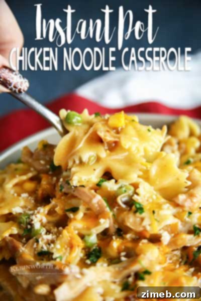 Instant Pot Chicken Noodle Casserole