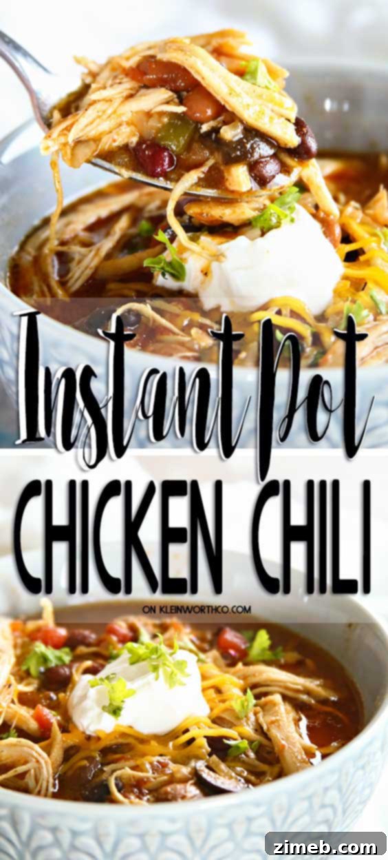 Hearty Instant Pot Chicken Chili 2 Instant Pot Chicken Chili - a hearty and warming meal for busy weeknights
