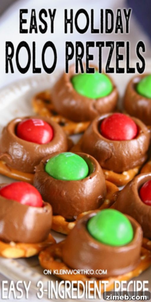 Gooey Rolo Pretzel Delights 17 Easy Holiday Rolo Pretzels - A crowd-pleasing treat