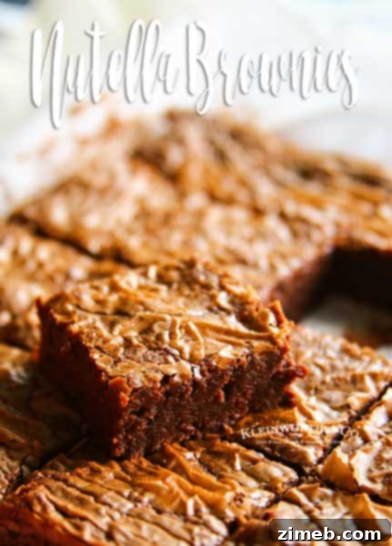 Gooey Rolo Pretzel Delights 18 Nutella Brownie Recipe - Fudgy and delicious
