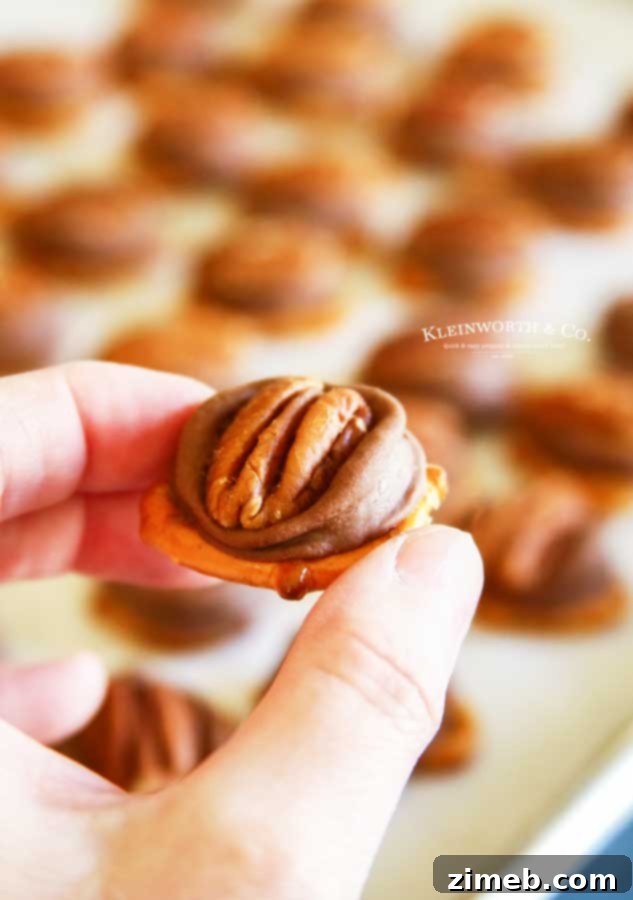 Gooey Rolo Pretzel Delights 7 How to make Rolo Pretzel Turtles - Simple step-by-step guide