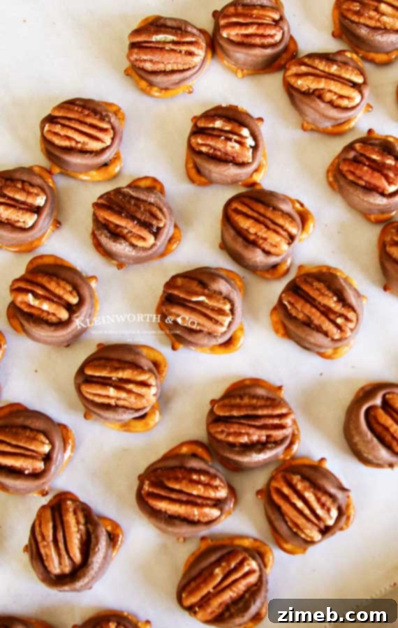 Gooey Rolo Pretzel Delights 9 Holiday treats - Rolo Pretzel Turtles, perfect for any occasion