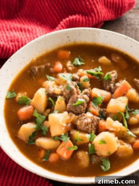 Best Ever Instant Pot Beef Stew – A deeply flavorful and comforting beef stew, tenderized quickly in the Instant Pot.