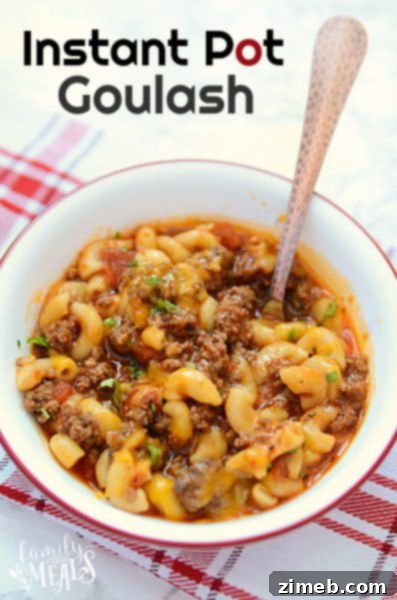 Easy Instant Pot Goulash – A hearty and flavorful beef goulash, perfect for a warming meal on a cold day.