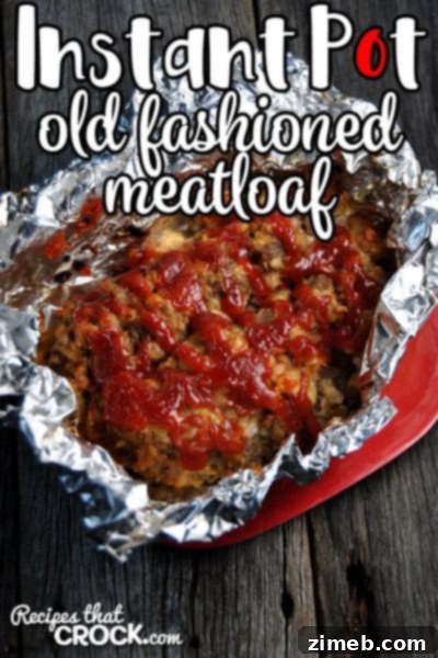 Old Fashioned Meatloaf – Instant Pot – A timeless meatloaf recipe, cooked to perfection and moist in the Instant Pot.