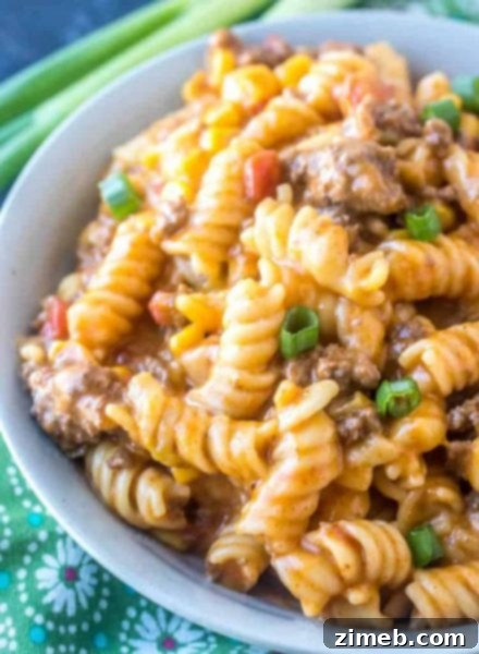 Comforting Instant Pot Taco Pasta – A family-favorite combining the best of tacos and pasta in one easy, cheesy dish.