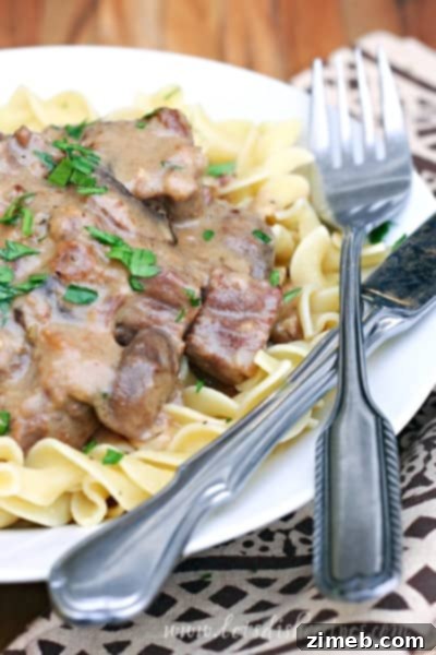 Pressure Cooker Beef Stroganoff – A hearty and creamy beef stroganoff that cooks quickly under pressure, a perfect family dinner.