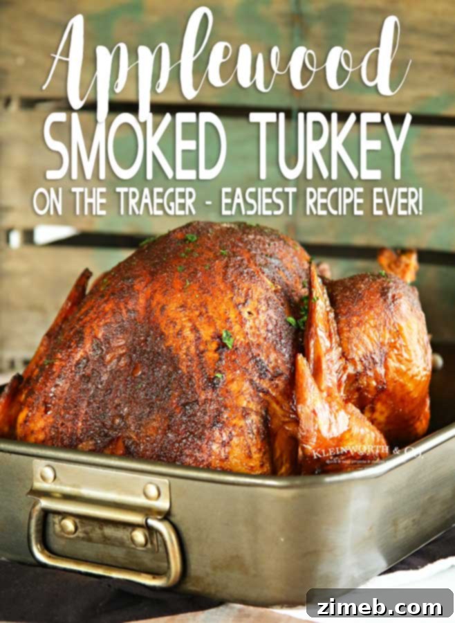 Applewood Smoked Turkey on the Traeger 18 Delicious Applewood Smoked Turkey - Traeger Grill Recipe