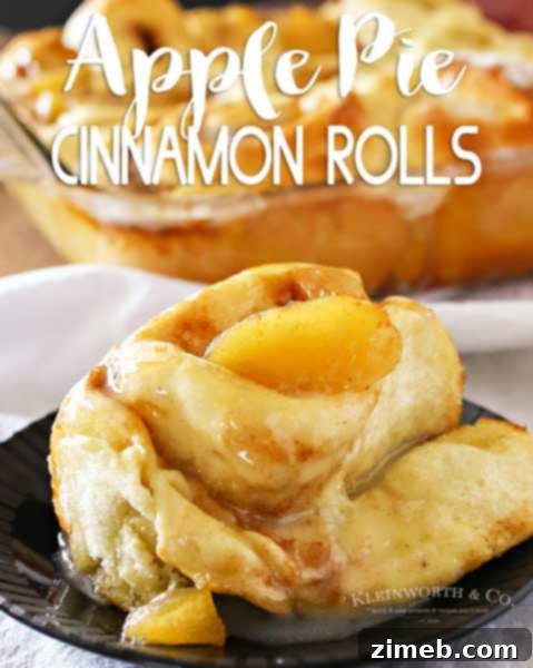 Apple Pie Cinnamon Rolls - a twist on a classic.
