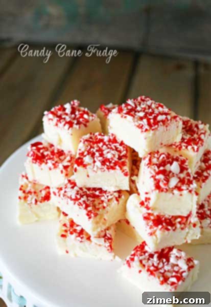 Candy Cane Fudge - festive holiday treat