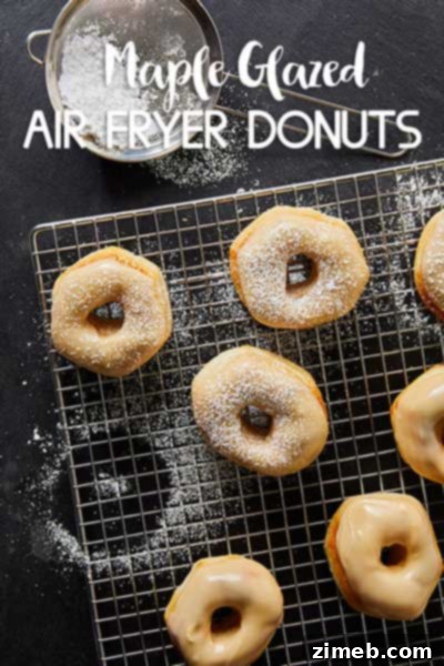 Air Fryer Maple Glazed Donuts - quick and tasty breakfast