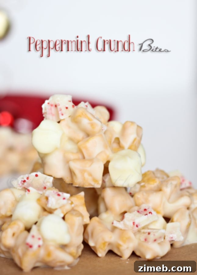 Peppermint Crunch Bites - festive and easy treats