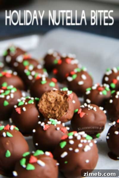 Holiday Nutella Bites - festive mini desserts