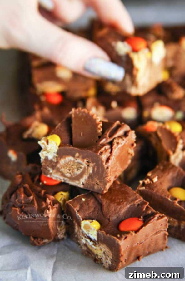 How to make Easy Microwave Reese's Fudge - step-by-step guide