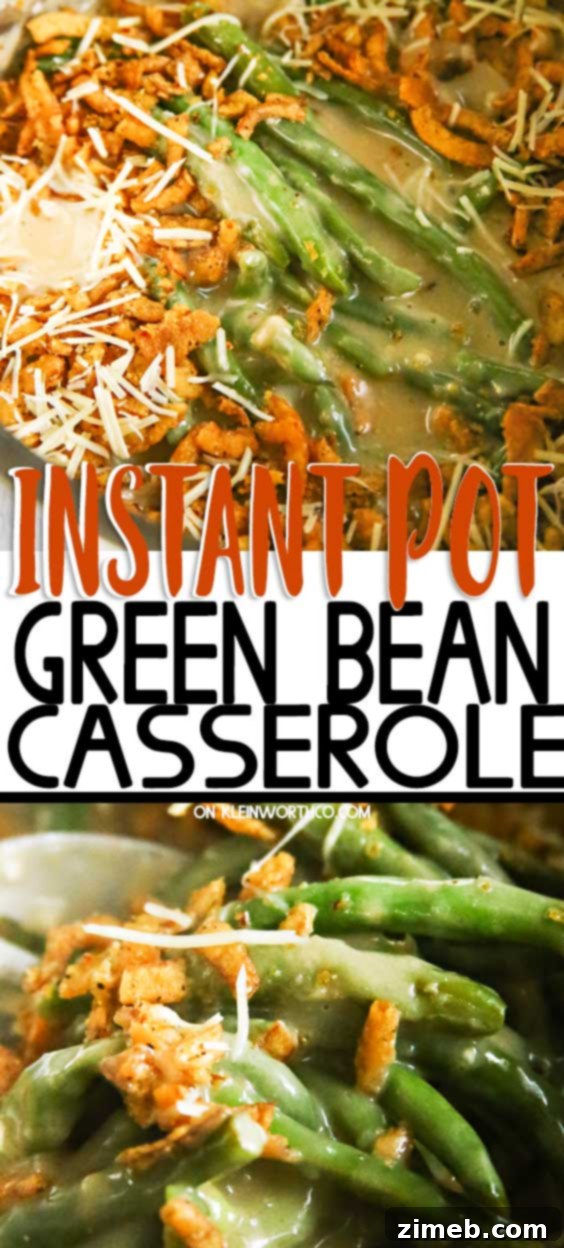 The Ultimate Instant Pot Green Bean Casserole 2 Instant Pot Green Bean Casserole - A Quick Holiday Side Dish