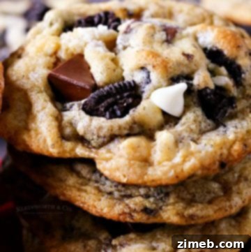 Buttery Cookies with Oreos and White Chocolate
