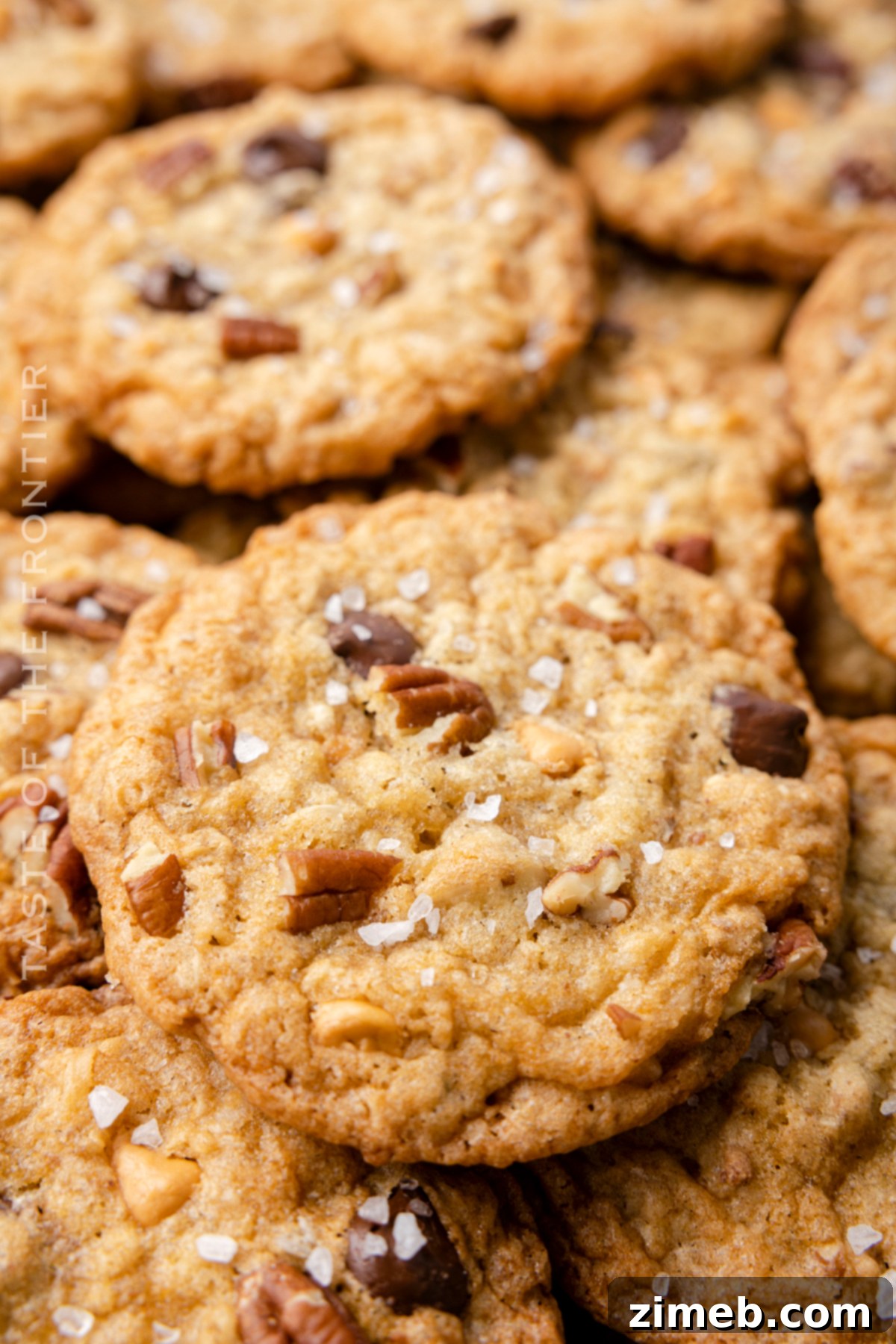 Pecan Chocolate Chip Cookies - Homemade Cowboy Cookies