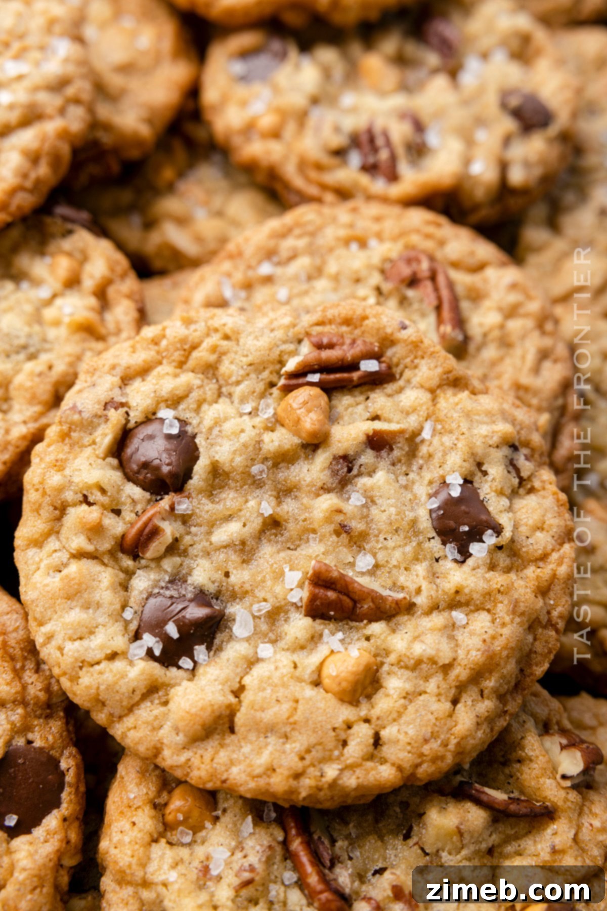 The Best Ever Cowboy Cookies - Loaded with Chocolate, Oats, Pecans & Coconut