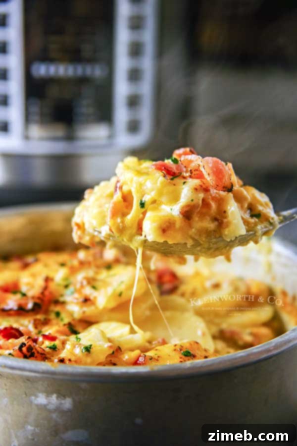 Effortless Scalloped Potatoes 5 Pressure Cooker - Easy Scalloped Potatoes - Cheesy, comforting side dish