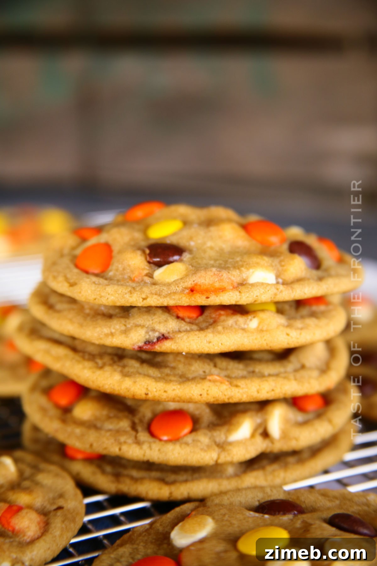 Reese's Pieces Peanut Butter Bliss Bites 2 Soft Baked Reese’s Pieces Cookies - a peanut butter lover's dream with chewy texture